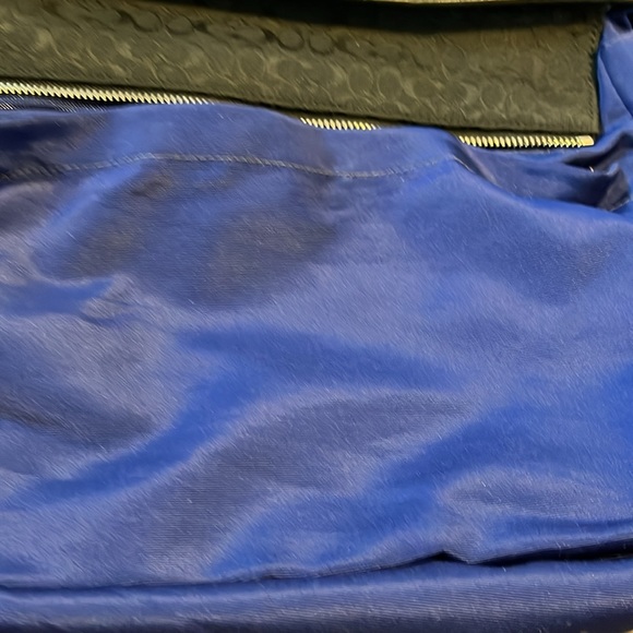 COACH F13813 VOYGER  BLACK CANVAS & LEATHER TOTE BAG - Picture 10 of 13